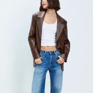 Colebrook & Co Outwear 100% Leather Brown Jacket Sz M